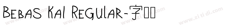 Bebas Kai Regular字体转换